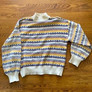 St. John’s Bay Mock-neck Button-Back Sweater